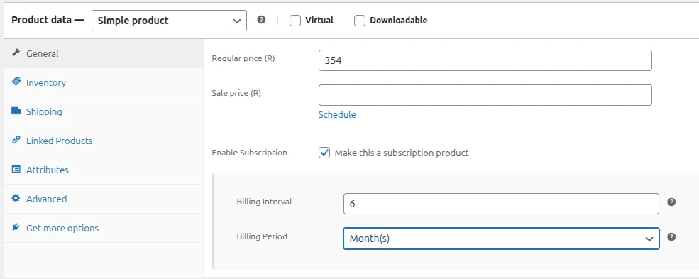 ReCurr Tutorial Configuring billing intervals